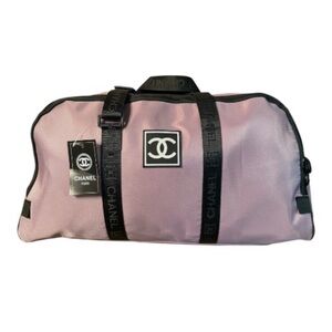CHANEL NWT Mauve Duffel GYM Weekender Bag